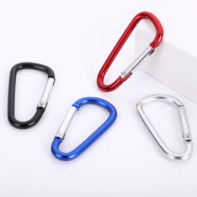 China Custom low moq aluminum alloy carabiners, personalized metal hook, key chain with 40mm metal carabiner for sale