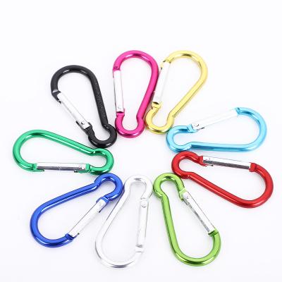 China Aluminum Metal Carabiner / Carabiner Keychains / 50mm Carabiner Aluminum Alloy Climbing Hooks Locking Mountaineering Carabiner for sale