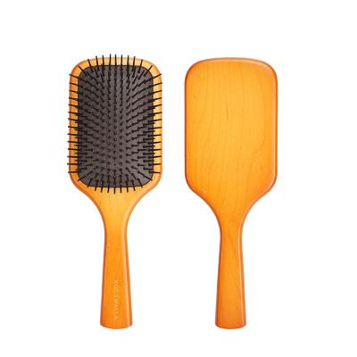 China Kooswalla Home No Harm To Human Body Hair Air Bag Comb Beech Wood Hair Brush for sale