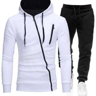 China Breathable Customizable Casual Hooded Sweatsuit Cotton Autumn Pant Set Sports Two Piece Suits For Men for sale