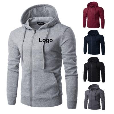 China Spring Breathable Autumn Fashion Custom Cotton Oversized Crewneck Loose Pullover Sweatshirt Men's Zipper Hoodie for sale