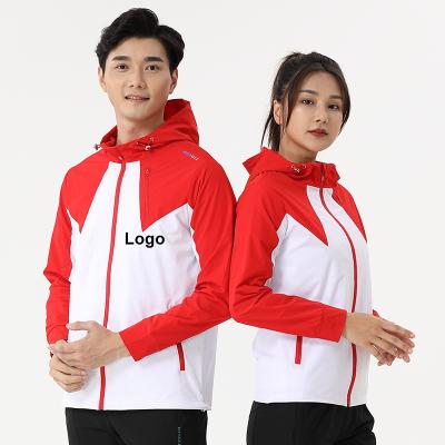 China 2022 Viable Men's Women's Style The Same Customize Logo Windbreaker Outdoor Sport Zipper Hooded Sweat Jacket for sale