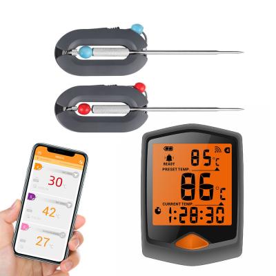 China New Bluetooth Thermometer With Probe Meat Thermometer Wireless Smart Barbecue for sale