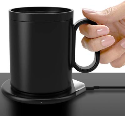 China OEM ODM workable 55 degree cup warmer with protection coffee hot cup fast wireless charging wireless charger for sale