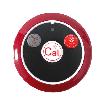 China Service Button Cafe Restaurant Calls Waiter Service Caller Button Pager System Wireless FL200-3X for sale