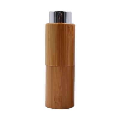 China Perfume Organic Bamboo Cosmetic Perfume Atomizer Packaging 10ml Bamboo Perfume Bottle for sale