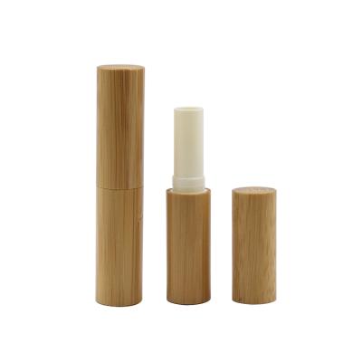 China New Design Personal Care Natural Bamboo Lipstick Tube 3ml Luxury Slim Lipstick Container for sale