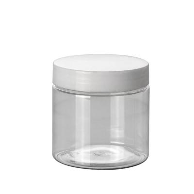 China Plastic Fancy 200g Jar Skin Care Cream Round Shaped Pet Jar 200g Jar In Stock for sale