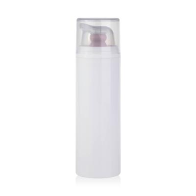 China Cosmetic Plain White Airless Lotion Bottle With Special Pump 15ml 30ml 50ml Airless Pump Bottle for sale