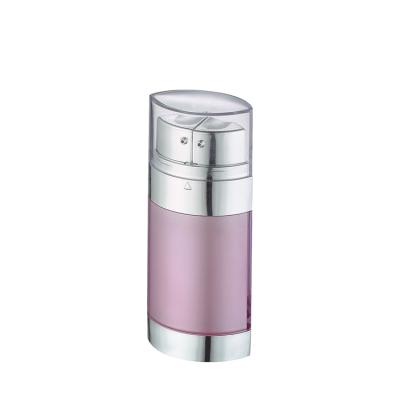 China Personal Care Frosted Pink White Airless Cosmetic Cream Bottle Airless Lotion Serum Pump Bottle for sale