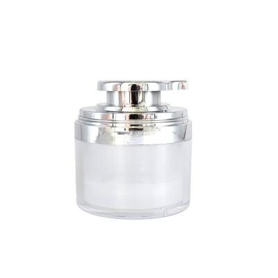 China Airless Jar With Imperial Airless Pump 30g Best Skin Care Shanghai Cream Plastic Jar With Lid for sale