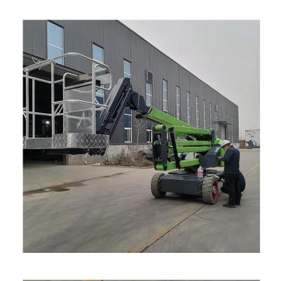 China Building Material Shops Electric Mobile Spider Boom Lift Aerial Work For Sale Fully Self Propelled Curved Arm Lift for sale