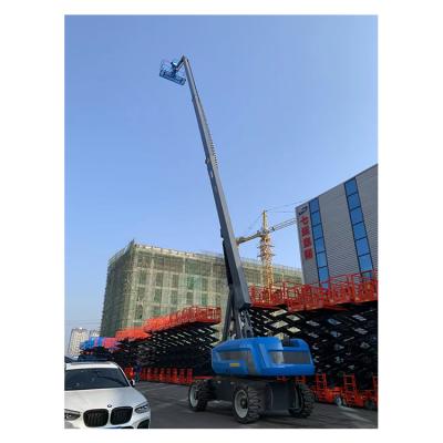 China Building Material Stores Self Propelled Spider Crawler Boom Lift Towable Hydraulic Boom Lift Small Aerial Work Boom Curved Arm Lifts for sale