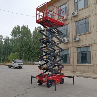 China Factory Mobile Hydraulic Trailer Scissor Lift Table Platform Electric Scissor Lift For Sale for sale