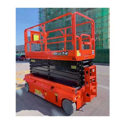 China Factory equipped lift mini elevates 14 meter self-propelled fork platform hydraulic lifting lift for sale