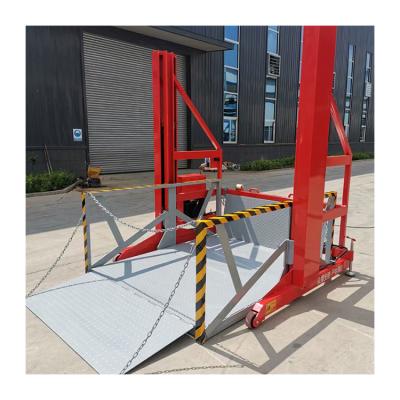 China Building Material Stores Ce Approved Truck Loading And Unloading Hydraulic Lift Dock Platform Mobile Hydraulic Loading Platform 3 Ton for sale