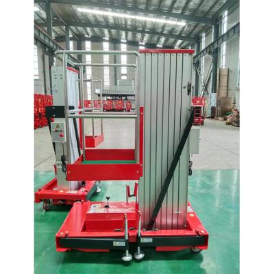 China Factory high quality single mast lift aluminum alloy lifts adopts new type of high strength aluminum alloy profiles for sale