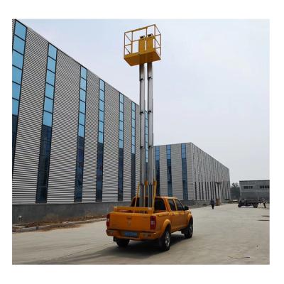 China Factory 6m Work Platform AluminumTelescopic Self Propelled Lift Electric Aluminum Lift Double Mast for sale