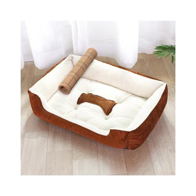 China Customized Viable Multi Colors Memory Foam Pet Bed Soft Warm Dog Cat Beds for sale