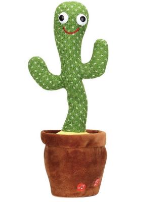 China Talking Cactus Recording Toy Dancing Cactus Bailarin Christmas 2021 Hot Dancing Cactus Gift for sale