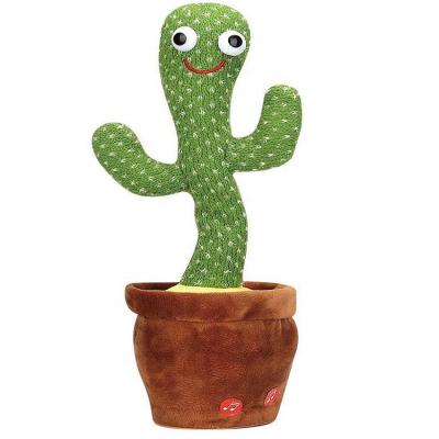 China Good Quality Eco-friendly Material Singing Cute Talking Cactus Dancing Toy Stuffed Flowerpot Twisting Dance Cactus Doll for sale