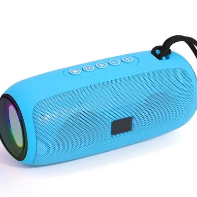 China AUX outdoor portable speaker. Colorful LED Light 10w Bass Rgb Led Wireless Speaker USB TF FM for sale