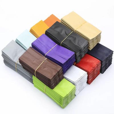 China Widely Used Translucent Color Aluminum Foil Zipper Reclosable Packaging Bags for sale