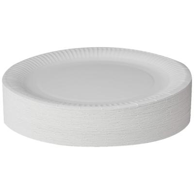 China Custom Disposable Biodegradable Paper Plate Dinner Dish Disposable Paper Plate for sale