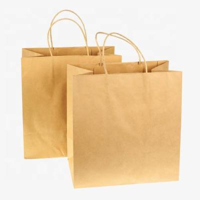 China Wholesale Price Recyclable Kraft Brown Custom Paper Bag for sale