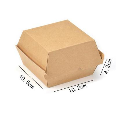 China Recycled Materials Wholesale Custom Logo Printed Hamburger Box for sale