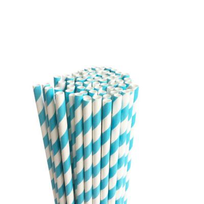 China Eco - Friendly Disposable Printed Hemp Paper Drinking Paper Straws For Party for sale