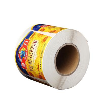 China Disposable Factory Sell Cost Effective Top Quality Adhesive Sticker Label For Cooking Oil Oil Product for sale