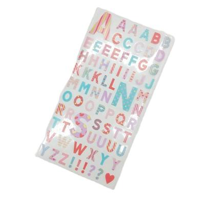 China Japanese Cute Repurposed Kawaii Letter Series Decoration Planner Scrapbooking Planner Decal Stickers Covers for sale