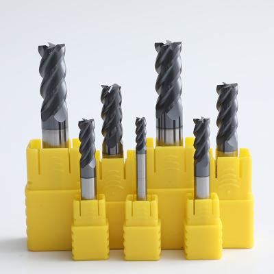 China Slotting Side Milling/Face Milling Kexian 2 HRC52 Flute Segment Square Flat Carbide Solid Alloy Milling Cutters CNC Cutting Tool Bits for sale