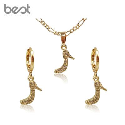 China Cute Fashion Love Style Jewelry High Heel Form Design Set Earring Pendant Necklace Three Piece Set for sale