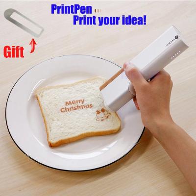 China Hotels Evebot Mini Printer Portable Printpen DIY Food Printing Handheld Food Printing Edible Printer On Bread for sale