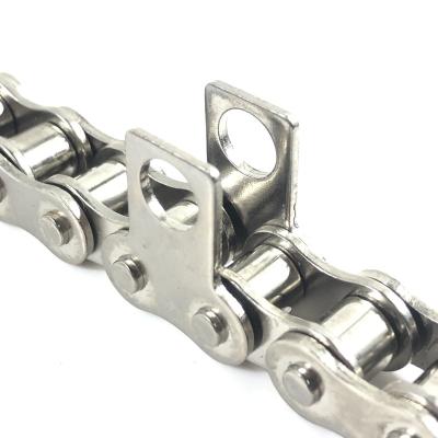 China Building material shops ZOHEN HEAT TREATMENT WITH GOOD QUALITY ROLLER CHAIN ​​WITH ATTACHMENT 10A-K1 10A conveyor chains with double side attachments for sale