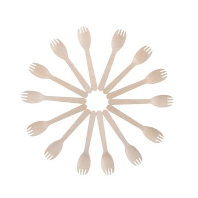 China Spork Flatware Camping Flatware Spoon and Wooden Flatware Fork Custom Spork Logo for sale