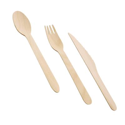 China Travel Camping Flatware Disposable Wooden Cutlery Fork Spoon Eco-Friendly Travel Set Talheres 72 Pecas for sale