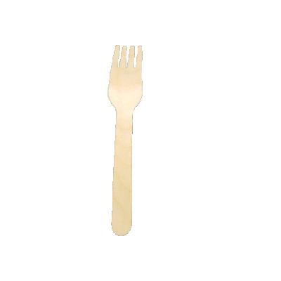 China 100% Easy Camping Nature Birchwood Compostabel and Disposable Wooden Dinner Fork Tenedor Bento for sale