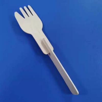 China Birch Wood Manual Fold Camping Disposable Fork For Party for sale