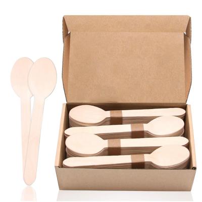 China Camping Meal Spoon 24 Pcs Wooden Cutlery Set Korean Wooden Spoon for sale