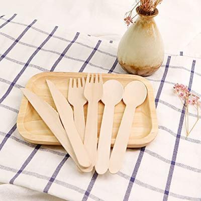 China 2021 New Style Camping Travel Bamboo Cutlery Set Spoon Fork Bamboo Cutlery Set for sale