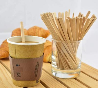 China Sustainable Koffieroerder Wooden Coffee Stirrer Makers Wooden Coffee Stick Stir Koffie Stok for sale