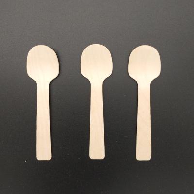 China Viable Small Wooden Spoons for Ice Cream Mini Wooden Spoon for sale