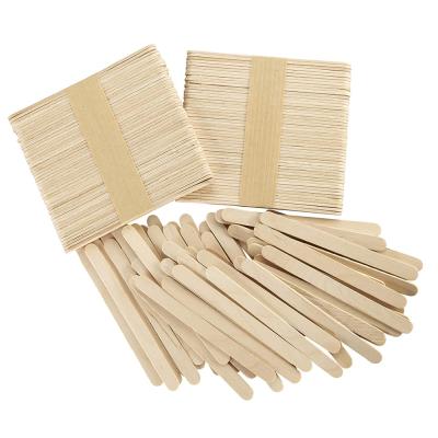 China Sustainable Customized Disposable Craft Round Wooden Popsicle Ice Cream Sticks Brich Stick For Ice Cream for sale