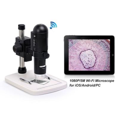 China Digital repair/biological diamond/education video microscope 5M inspection 1080P wifi wireless microscope for ISO/Android/PC maker for sale