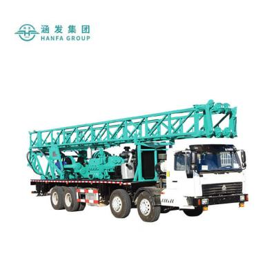 China HFSPC-1000 Farms Truck Mounted 600m 1000m Depth Water Well Drilling Rig for sale