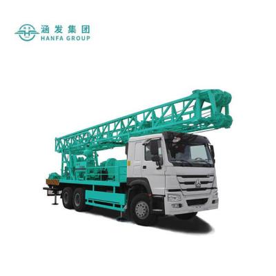 China 11m HFC-400 China 420m Truck Mounted Water Well Drilling Rig Deep Drilling Well Rig for sale