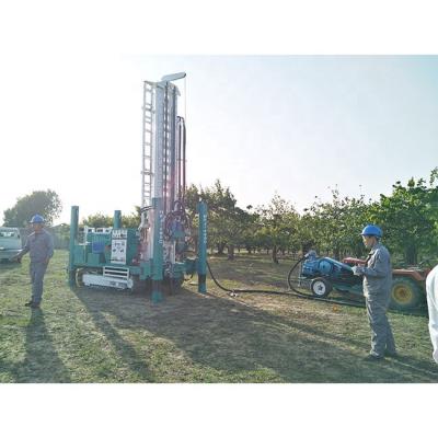 China Professional Crawler Type Geothermal Well Construction 300m Flat Water Well Drilling Rig for sale